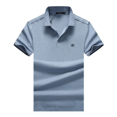 Ermenegildo Zegna 2020 Mens Business Polo Short Sleeved Tshirts - 에르메네질도 제냐 2020 남성 비지니스 폴로 반팔티 Zeg0165x.Size(m - 3xl).블루