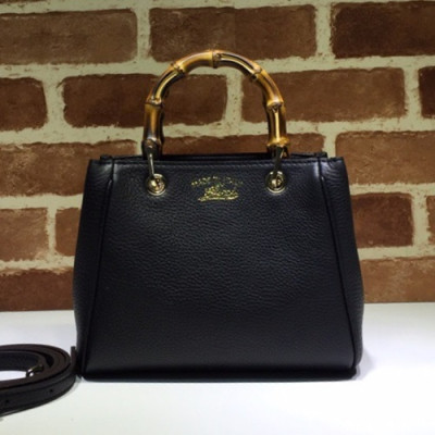 Gucci 2020 Bamboo Handle Tote Shoulder Bag,20.5CM - 구찌 2020 뱀부 핸들 토트 숄더백 368823,GUB0983 ,20.5cm,블랙