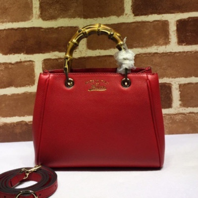 Gucci 2020 Bamboo Handle Tote Shoulder Bag,20.5CM - 구찌 2020 뱀부 핸들 토트 숄더백 368823,GUB0985 ,20.5cm,레드