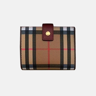 Burberry 2020 Ladies Wallet - 버버리 2020 여성용 반지갑 BURW0109.Size(11CM).와인브라운