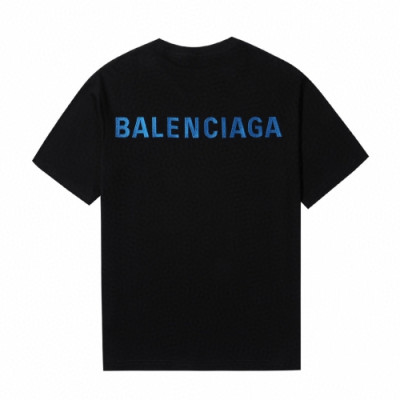 [발렌시아가]Balenciaga 2019 Mm/Wm Logo Cotton Short Sleeved Tshirt - 발렌시아가 2019 남자 로고 오버사이즈 코튼 반팔티 Bal0576x.Size(xs - m).블랙