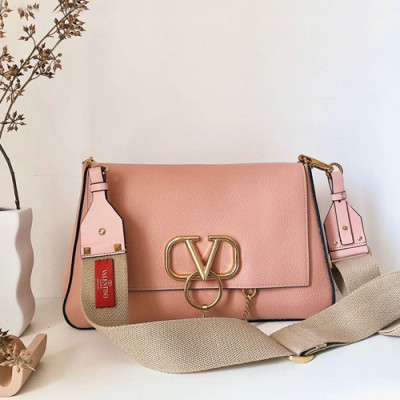 Valentino 2020 Vring Shoudler Bag,35CM - 발렌티노 2020 브이링 숄더백,VTB0970,35CM,핑크