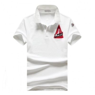 [매장판]Moncler 2020 Mens Logo Cotton Short Sleeved Polo Tshirts - 몽클레어 2020 남성 로고 코튼 폴로 반팔티 Moc01577x.Size(m - 3xl).그레이