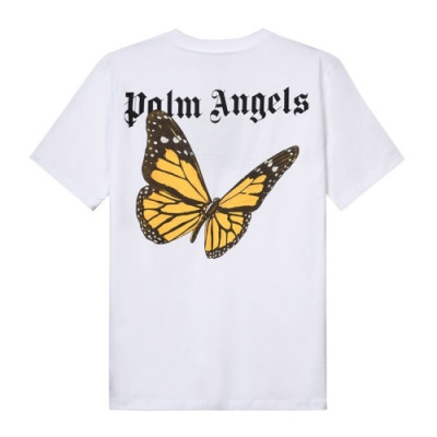 [팜 엔젤스]Palm Angels 2020 Mm/Wm Logo Cotton Short Sleeved Tshirts - 팜 엔젤스 2020 남자 로고 코튼 반팔티셔츠 Pam0124x.Size(xs - l).화이트