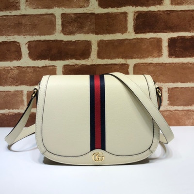 Gucci 2020 Leather Shoulder Bag ,25CM - 구찌 2020 레더 숄더백 601044,GUB1030 ,25cm,화이트