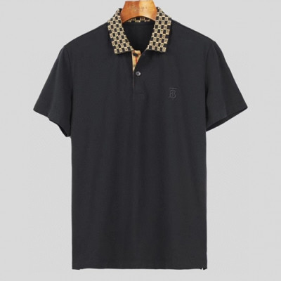 [버버리]Burberry 2020 Mens Logo Cotton Polo Short Sleeved Tshirts - 버버리 2020 남성 로고 코튼 폴로 반팔티 Bur02407x.Size(m - 2xl).네이비