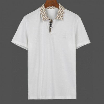 [버버리]Burberry 2020 Mens Logo Cotton Polo Short Sleeved Tshirts - 버버리 2020 남성 로고 코튼 폴로 반팔티 Bur02408x.Size(m - 2xl).2컬러(블랙/화이트)