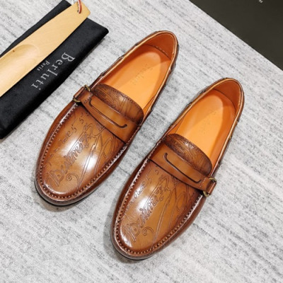 Berluti 2020 Mens Leather Loafer -  벨루티 2020 남성용 레더 로퍼 BERTS0089.Size(245 - 265),브라운