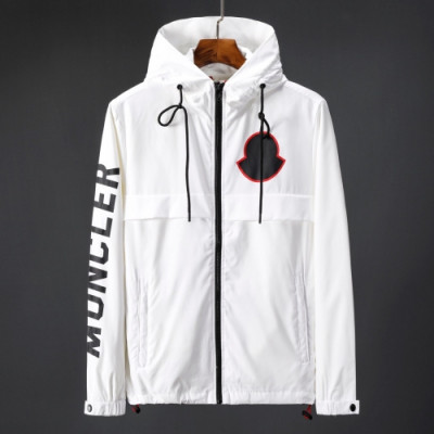 [몽클레어]Moncler 2020 Mens Logo Casual Windproof Jackets - 몽클레어 2020 남성 로고 캐쥬얼 방풍 자켓 Moc01586x.Size(m - 2xl).화이트