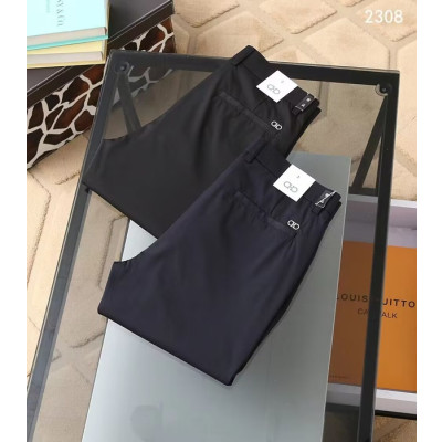 [페라가모]Ferragamo 2022 Mens Basic Business Cotton Pants - 페라가모 2022 남성 베이직 비지니스 코튼 팬츠 Fer0305x.Size(29 - 40).블랙/네이비