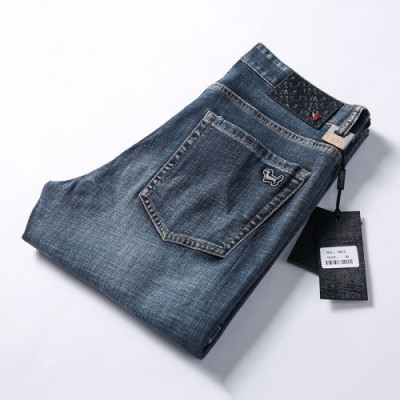 [토미]Tommy 2020 Mens Business Logo Denim Jeans - 토미 2020 남성 비지니스 로고 데님 청바지 Tomy0030x.Size(29 - 40).블루