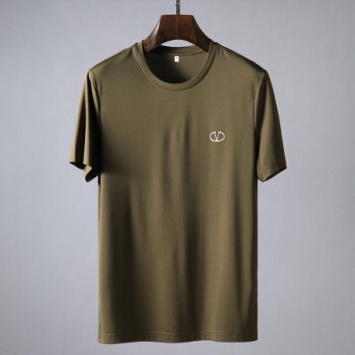 [발렌티노]Valentino 2020 Mens Logo Crew-neck Short Sleeved Tshirts - 발렌티노 2020 남성 로고 크루넥 반팔티 Val0378x.Size(m - 3xl).카키