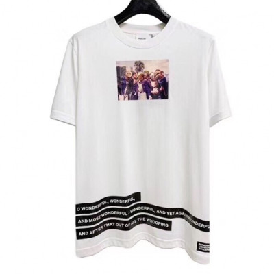 [버버리]Burberry 2020 Mens Logo Cotton Short Sleeved Tshirts - 버버리 2020 남성 로고 코튼 반팔티 Bur02447x.Size(xs - l).화이트