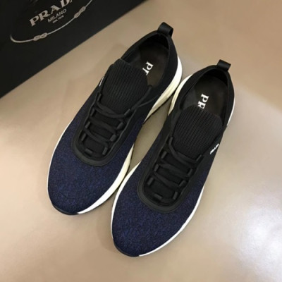 Prada 2020 Mens Knit Running Shoes - 프라다 2020 남성용 니트 런닝슈즈 ,PRAS0361,Size(240 - 270).다크네이비