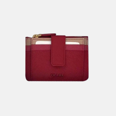 Prada 2020 Saffiano Ladies Card Purse, 1MC038 - 프라다 2020 사피아노 여성용 카드 퍼스,PRAW0165,12CM.레드