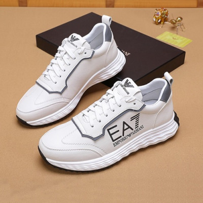 Armani 2020 Mens Leather Sneakers  - 알마니 2020 남성용 레더 스니커즈 ARMS0332,Size(240 - 270).화이트