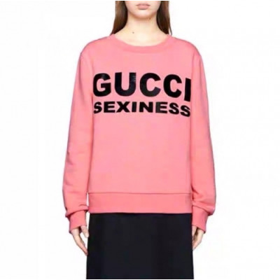 [구찌]Gucci 2020 Mm/Wm Logo Crew-neck Cotton Oversize Tshirts - 구찌 2020 남자 로고 코튼 크루넥 코튼 오버사이즈 긴팔티 Guc02653x.Size(s - l).핑크