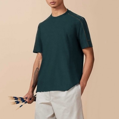 Hermes 2020 Mens Crew-neck Silket Short Sleeved Tshirts - 에르메스 2020 남성 크루넥 실켓 반팔티 Her0436x.Size(m - 2xl).2컬러(그린/그레이)