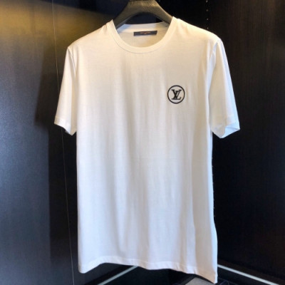 [루이비통]Louis vuitton 2020 Mens Crew-neck Cotton Short Sleeved Tshirts - 루이비통 2020 남성 크루넥 코튼 오버사이즈 반팔티 Lou01774x.Size(m - 3xl).화이트