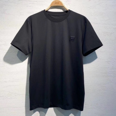 [로에베]Loewe 2020 Mens Logo Cotton Short Sleeved Tshirts - 로에베 2020 남성 로고 코튼 반팔티 Loe0221x.Size(m - 2xl).블랙