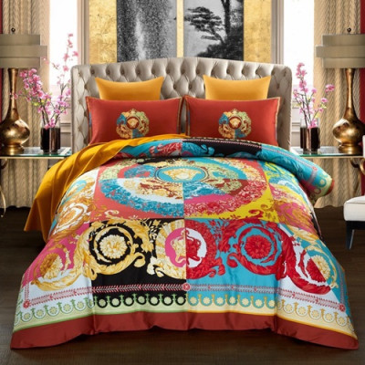 Versace 2020 Cotton Bedding 4 Set - 베르사체 2020 코튼 4종 세트, BEDS0022,레드