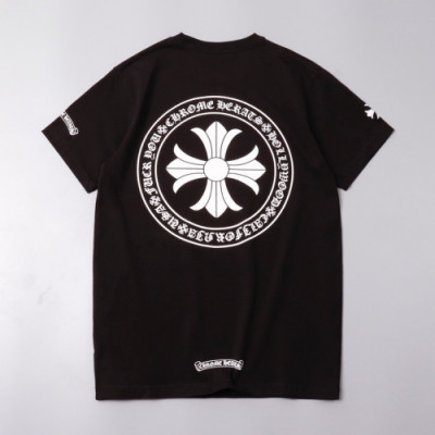 [크롬하츠]Chrome hearts 2020 Mm/Wm Logo Casual Cotton Tshirts - 크롬하츠 2020 남자 로고 캐쥬얼 코튼 반팔티 Chr0156x.Size(s - xl).블랙