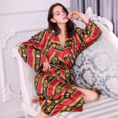 Versace 2020 Mm / Wm Georgette Pajamas - 베르사체 2020 남여공용 조젯 파자마 PAJA0006.Size(M,L).레드