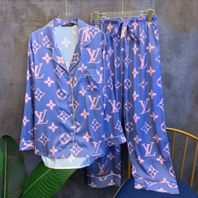 Louis Vuitton 2020 Womens Silk Pajamas - 루이비통 2020 여성용 실크 파자마 PAJA0033.Size(M,L),블루