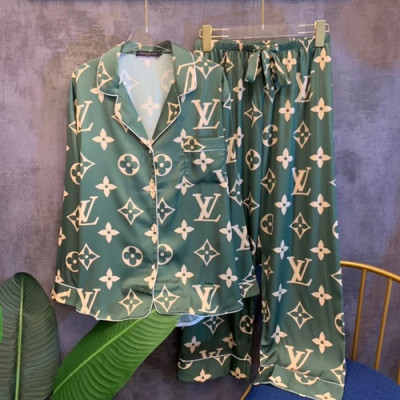 Louis Vuitton 2020 Womens Silk Pajamas - 루이비통 2020 여성용 실크 파자마 PAJA0036.Size(M,L),그린