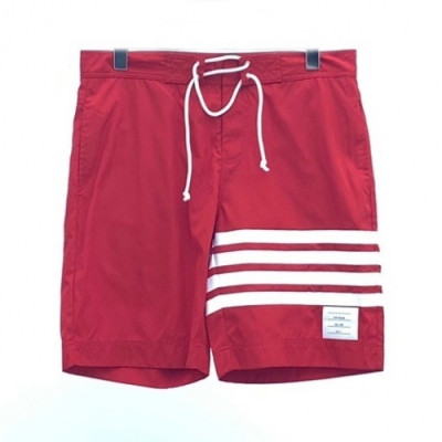 [톰브라운]Thom Browne 2020 Mens Casual Logo Training Short Pants - 톰브라운 남성 캐쥬얼 로고 트레이닝 반바지 Tho0704x.Size(m - 2xl).레드