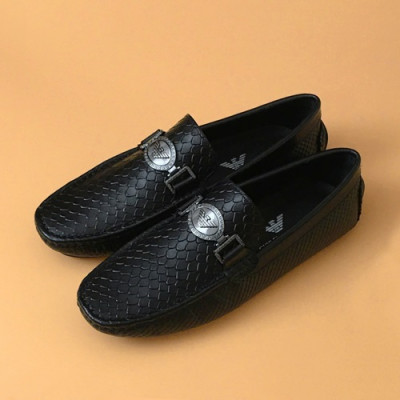 [업 신상]Armani 2020 Mens Leather Loafer - 알마니 2020 남성용 레더 로퍼 ARMS0336,Size(240 - 270).블랙