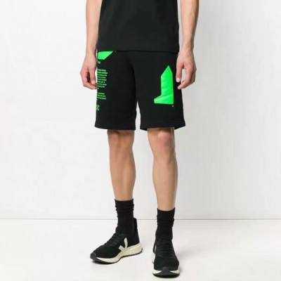 [오프화이트]Off white 2020 Mens Logo Casual Training Half Pants - 오프화이트 2020 남성 캐쥬얼 로고 트레이닝 반바지 Off0417x.Size(xs - l).블랙