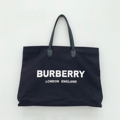 Burberry 2020  Canvas Tote Shopper Bag, 57cm - 버버리 2020 여성용 캔버스 토트 쇼퍼백,BURB0474,57cm,블랙