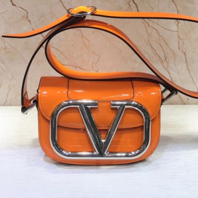 Valentino 2020 Leather Garavani Shoudler Cross Bag,18CM - 발렌티노 2020 가라바니 숄더 크로스백,VTB0980,18CM,오렌지