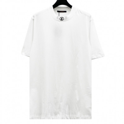 [루이비통]Louis vuitton 2020 Mens Crew-neck Cotton Short Sleeved Tshirts - 루이비통 2020 남성 크루넥 코튼 오버사이즈 반팔티 Lou01780x.Size(xs - l).화이트