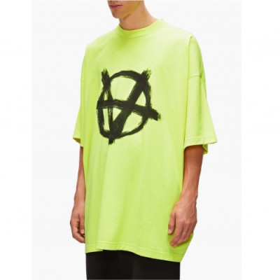 [베트멍]Vetements 2020 Mm/Wm Printing Logo Cotton Short Sleeved Oversize Tshirts - 베트멍 2020 남자 프린팅 로고 코튼 오버사이즈 반팔티 Vet0072x.Size(s - xl).네온그린