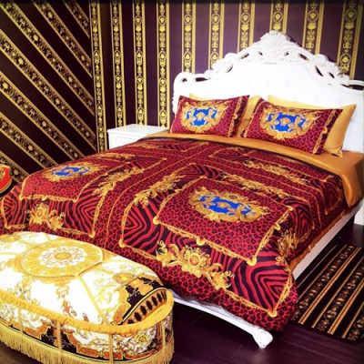 Versace 2020 Cotton Bedding 4 Set - 베르사체 2020 코튼 4종 세트, BEDS0105,레드