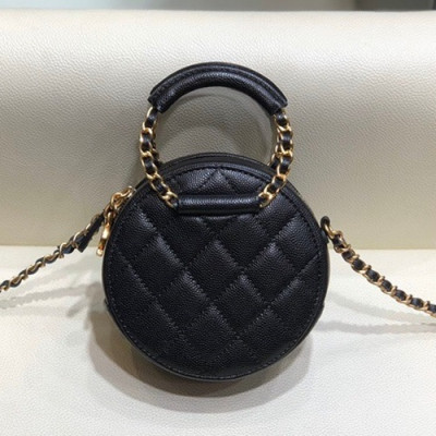 Chanel 2020 Leather Chain Tote Shoulder Cross Bag,12CM - 샤넬 2020 여성용 레더 체인 토트 숄더 크로스백,CHAB1453,12CM,블랙