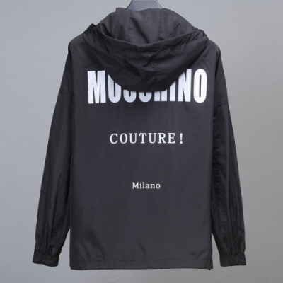 Moschino 2020 Mens Casual Bombar Jacket - 모스키노 2020 남성 캐쥬얼 봄버 자켓 Mos0091x.Size(m - 2xl).블랙