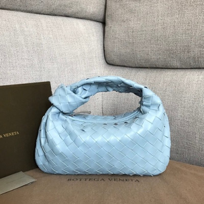 Bottega Veneta 2020 Jodie Mini Hobo Bag,28.5cm - 보테가 베네타 2020 조디 미니 호보백, 609409,BVB0542,28.5cm,스카이블루