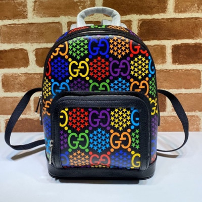 Gucci 2020 GG Psychedelic Women Back Pack,29CM - 구찌 2020 GG 사이키델릭 여성용 백팩 601296,GUB1093,29CM,블랙