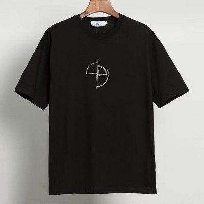 [스톤아일랜드]Stone Island 2020 Mens Crew-neck Cotton Short Sleeved Tshirts - 스톤아일랜드 2020 남성 크루넥 코튼 반팔티 Sto0154x.Size(m - 2xl).블랙