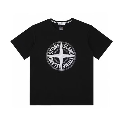 [스톤아일랜드]Stone Island 2023 Mens Crew-neck Cotton Short Sleeved Tshirts - 스톤아일랜드 2023 남성 크루넥 코튼 반팔티 Sto0155x.Size(m - 2xl)