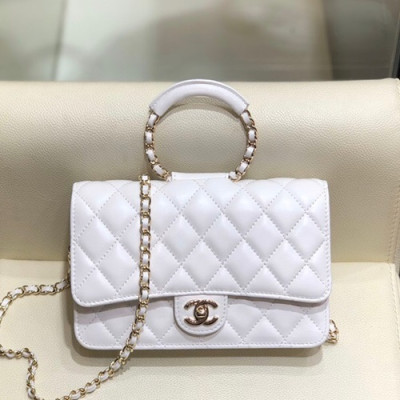 Chanel 2020 WOC Chain Tote Shoulder Cross Bag,19.2CM - 샤넬 2020 WOC 체인 토트 숄더 크로스백,CHAB1464,19.2CM,화이트