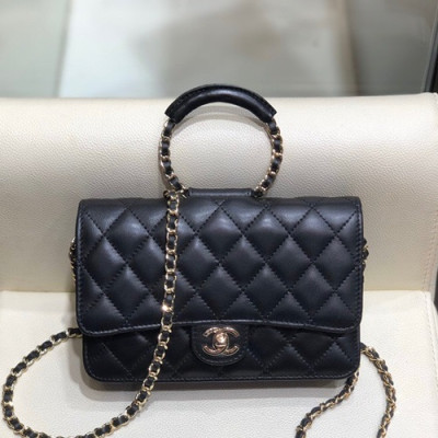 Chanel 2020 WOC Chain Tote Shoulder Cross Bag,19.2CM - 샤넬 2020 WOC 체인 토트 숄더 크로스백,CHAB1465,19.2CM,블랙