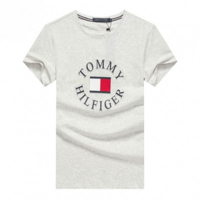 [토미]Tommy 2020 Mens Logo Silket Short Sleeved Tshirts - 토미 2020 남성 로고 실켓 반팔티 Tomy0034x.Size(m - 2xl).그레이