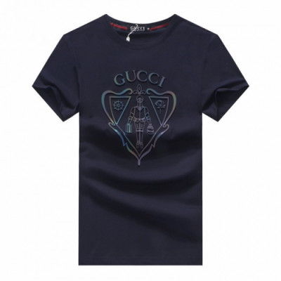 [매장판]Gucci 2020 Mens Logo Silket Short Sleeved Tshirts - 구찌 2020 남성 로고 실켓 반팔티 Guc02692x.Size(m - 2xl).네이비