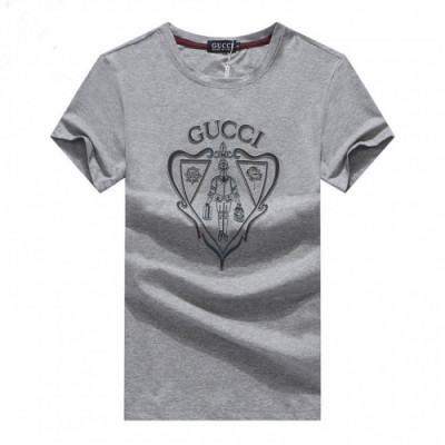 [매장판]Gucci 2020 Mens Logo Silket Short Sleeved Tshirts - 구찌 2020 남성 로고 실켓 반팔티 Guc02693x.Size(m - 2xl).그레이