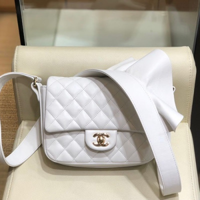 Chanel 2020 Leather Shoulder Bag,19.5CM - 샤넬 2020 여성용 레더 숄더백,CHAB1477,19.5CM,화이트