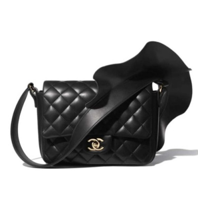 Chanel 2020 Leather Shoulder Bag,19.5CM - 샤넬 2020 여성용 레더 숄더백,CHAB1479,19.5CM,블랙